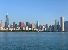 the famous chicago skyline downtown chicago illinois